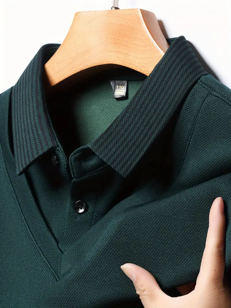 Charles 2-in-1 Langarm-Poloshirt