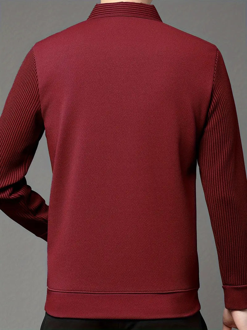 Charles 2-in-1 Langarm-Poloshirt