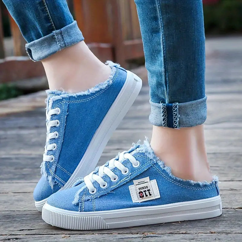 Denim Pantolette - Trendy