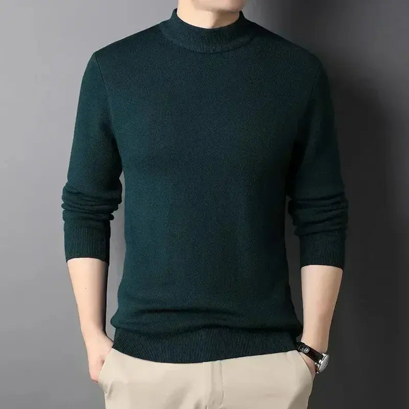 Kaschmirpullover Damien mit hohem Kragen