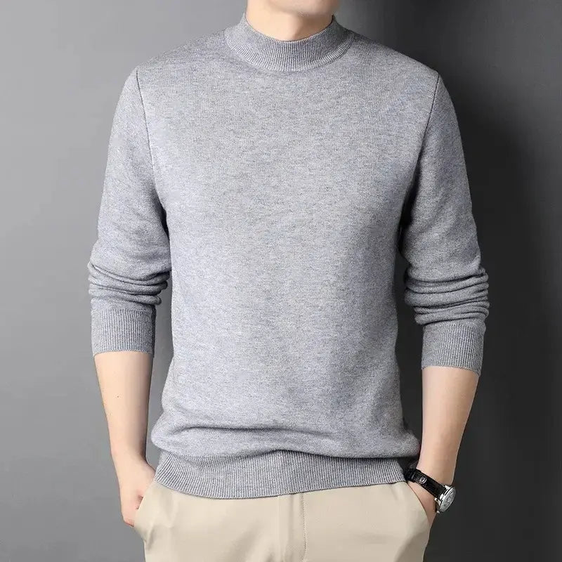 Kaschmirpullover Damien mit hohem Kragen