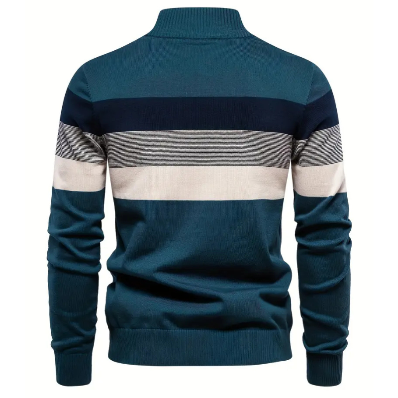 Valentin Refined Pullover mit Reißverschluss