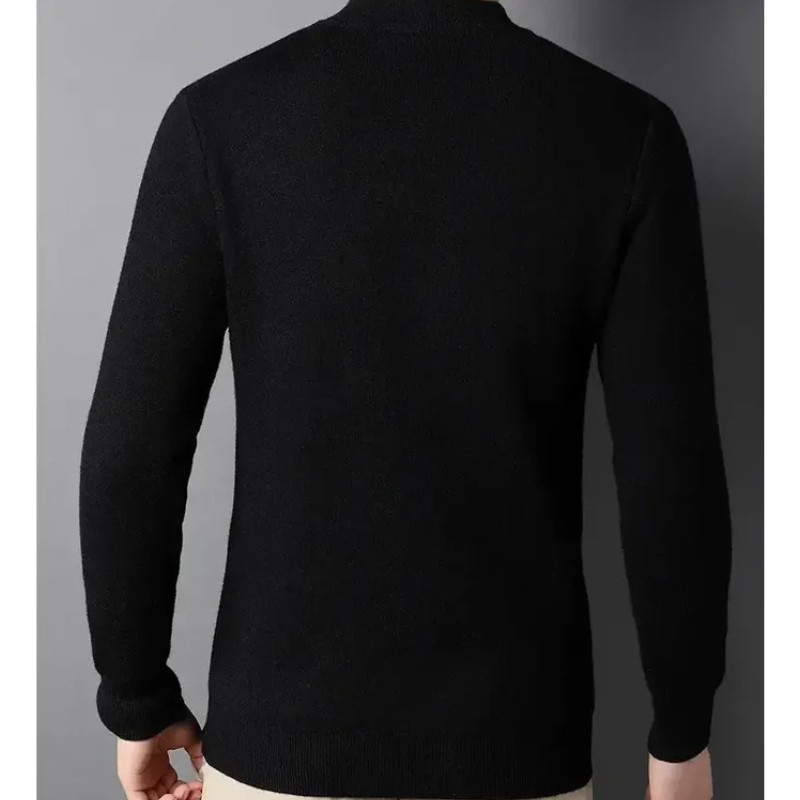 Kaschmirpullover Damien mit hohem Kragen