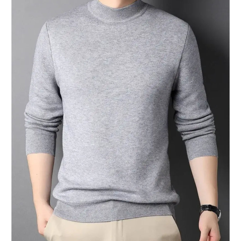 Kaschmirpullover Damien mit hohem Kragen
