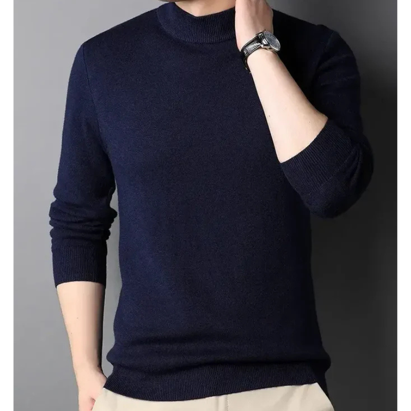Kaschmirpullover Damien mit hohem Kragen