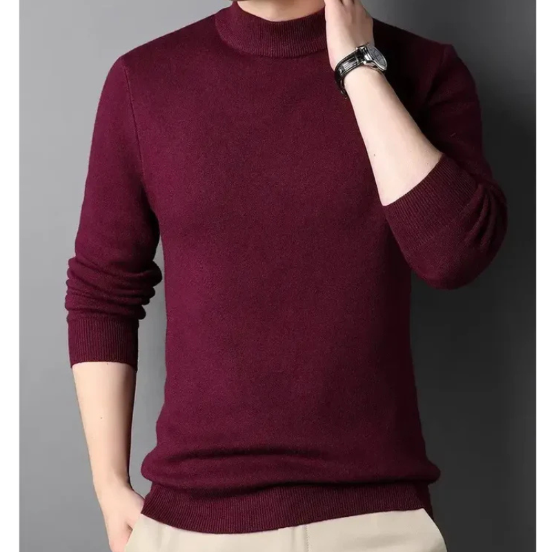 Kaschmirpullover Damien mit hohem Kragen