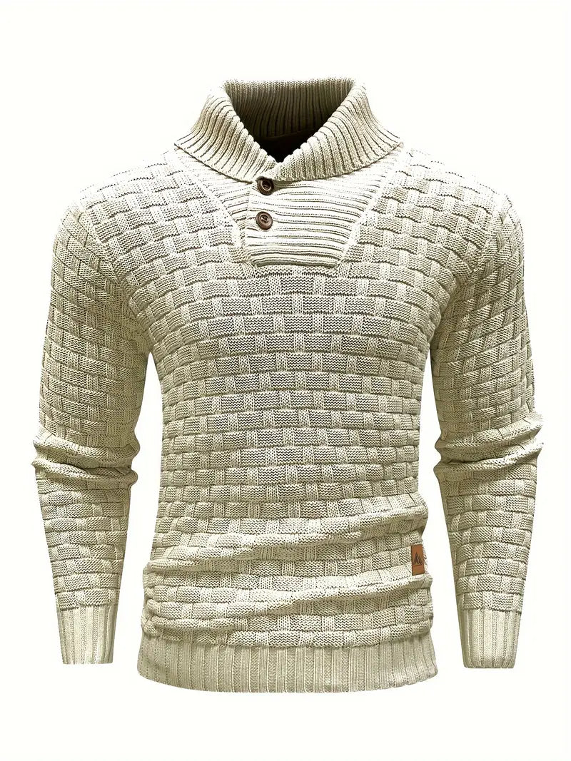 Auguste Strickpullover mit Schalkragen