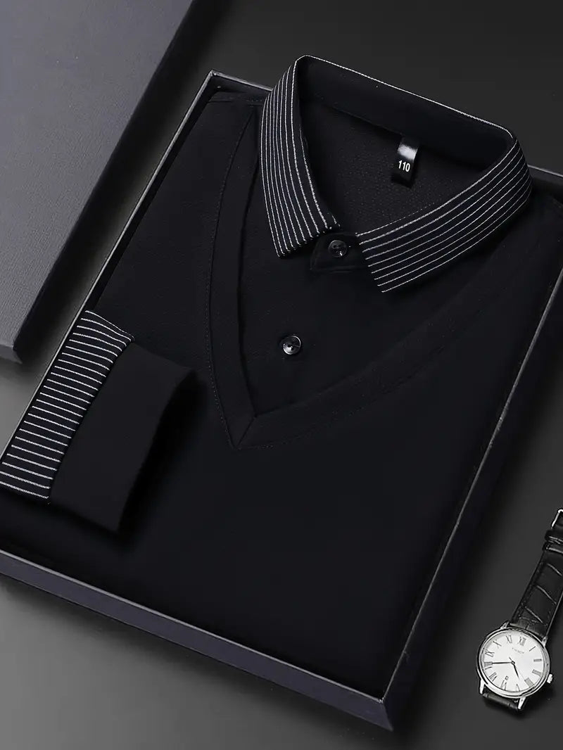 Charles 2-in-1 Langarm-Poloshirt